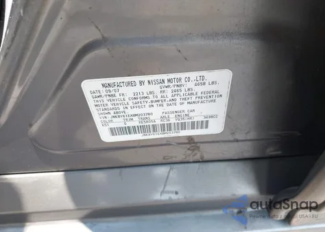 2008 Infiniti G35 Journey from USA, damaged, VIN JNKBV61EX8M203780